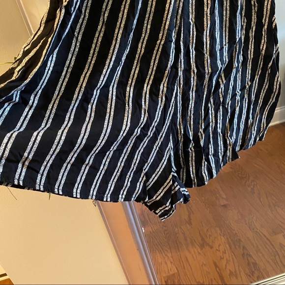 Black and White Striped Romper - Picture 5 of 5